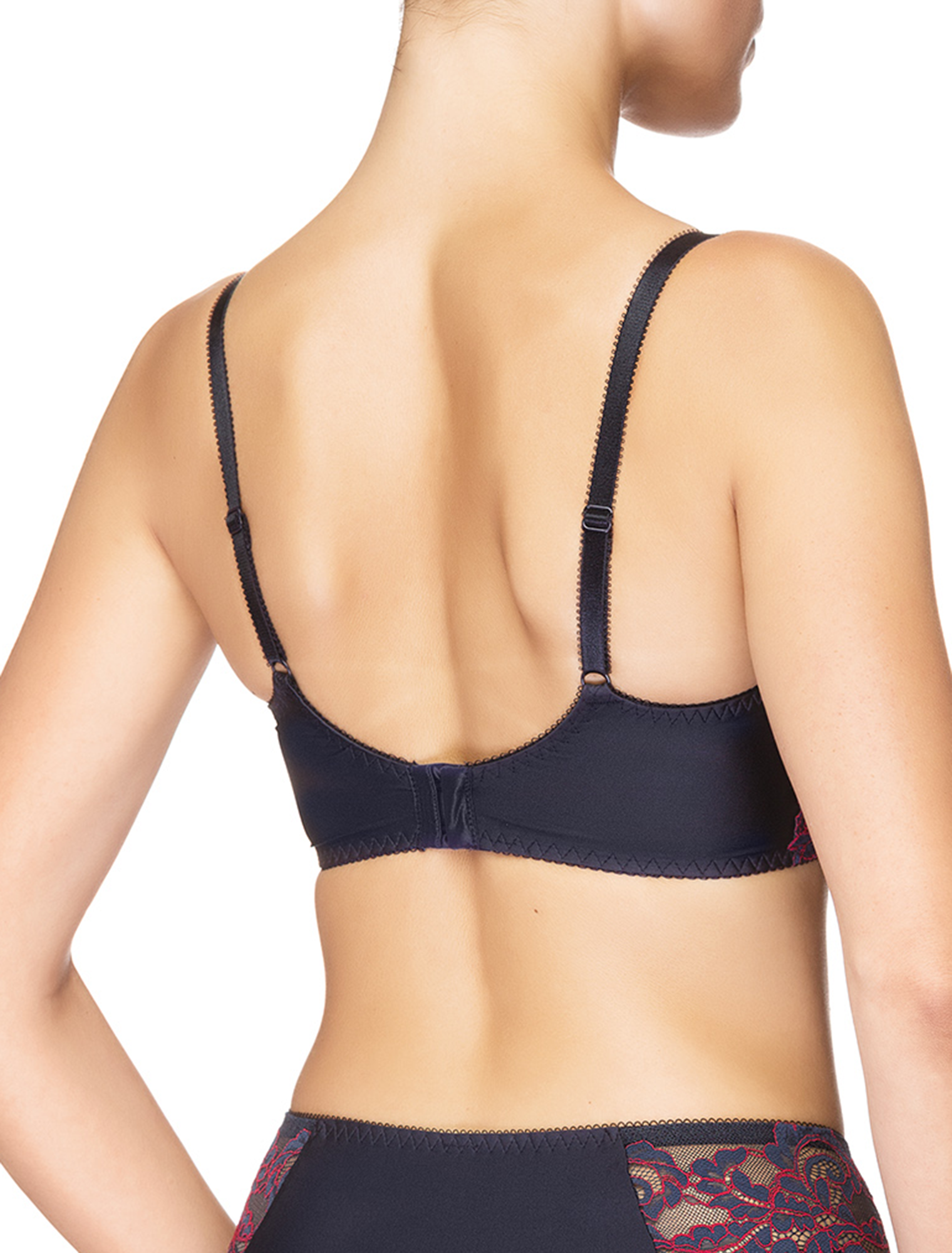 Lauma, Blue Padded Bra, On Model Back, 99H30