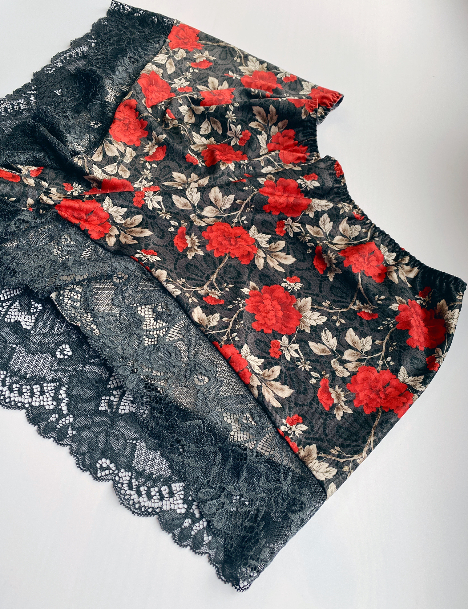 Lauma, Printed Pyjama Shorts, Front, 10N70