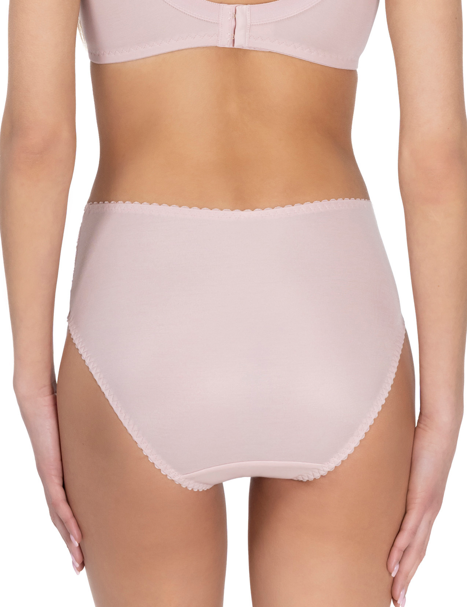 Lauma, Light Pink High Waist Panty, On Model Back, 01810