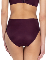 Lauma, Purple High Waist Panty, On Model Back, 01810