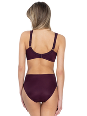 Lauma, Purple Non-padded Underwired Bra, On Model Back, 02131