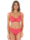 Lauma, Pink Lace Underwired Non-padded Bra, On Model Front, 02L20