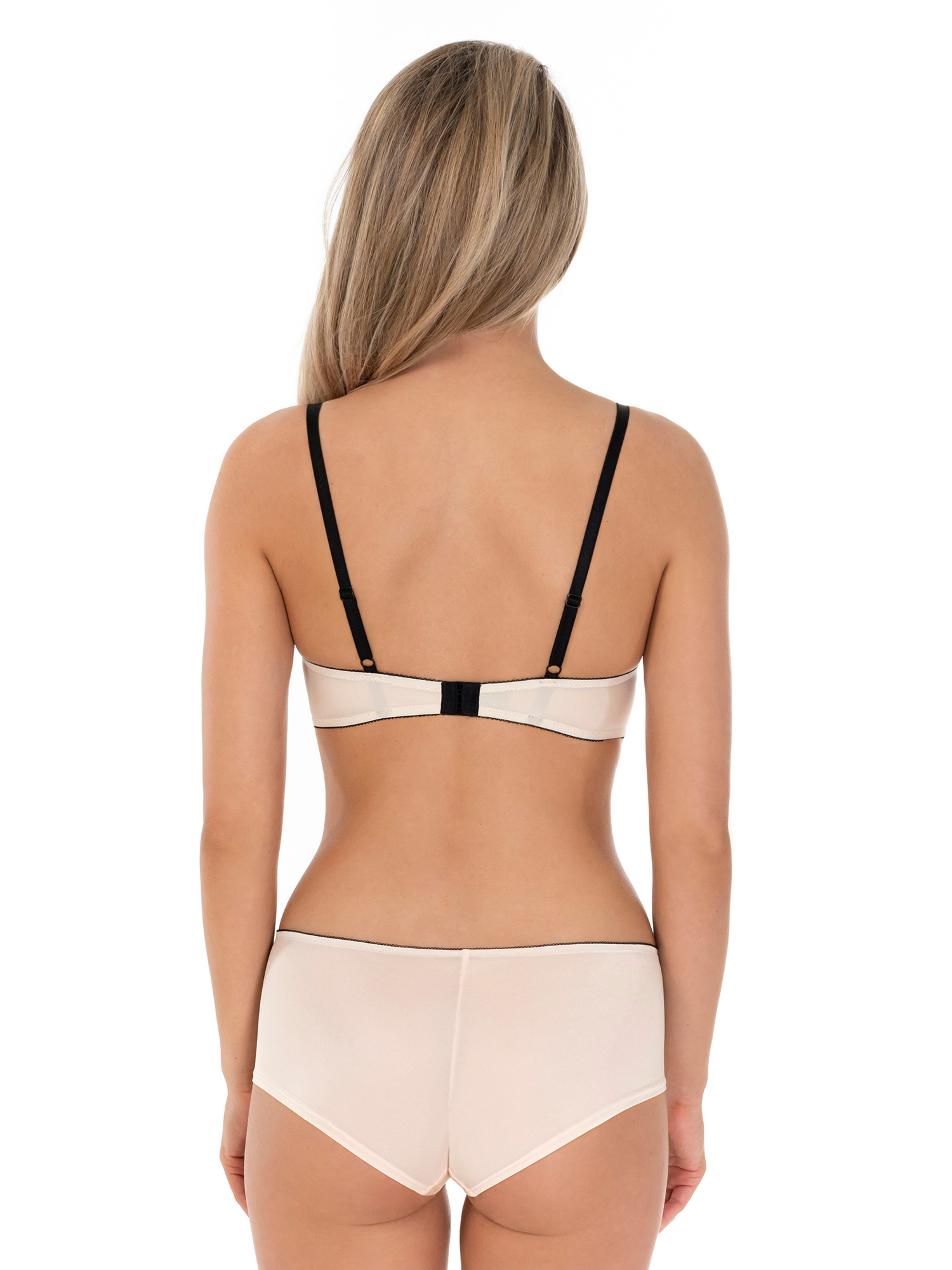 Lauma Lingerie, Ivory Lingerie Set, With Lace, On Model Back, 03L10, 03L70