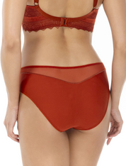 Lauma, Orange Mid Waist Panty, On Model Back, 09L50