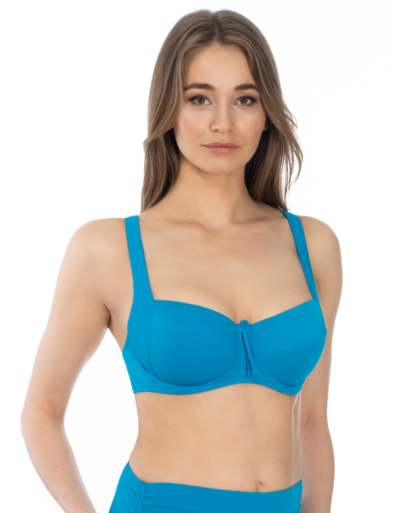 Lauma, Blue Bikini Top, On Model Front, 12J20