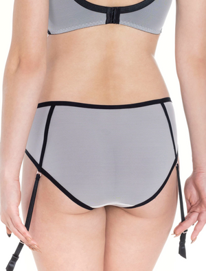 Intrigue Mid Waist Panty With Suspenders