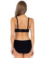 Lauma, Black Balconette Bra, On Model Back, 16L30 