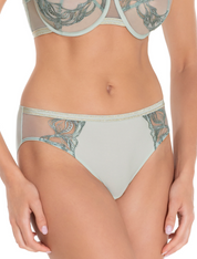 Lauma, Light Green Mid-waist Panty, On Model Front, 17L50