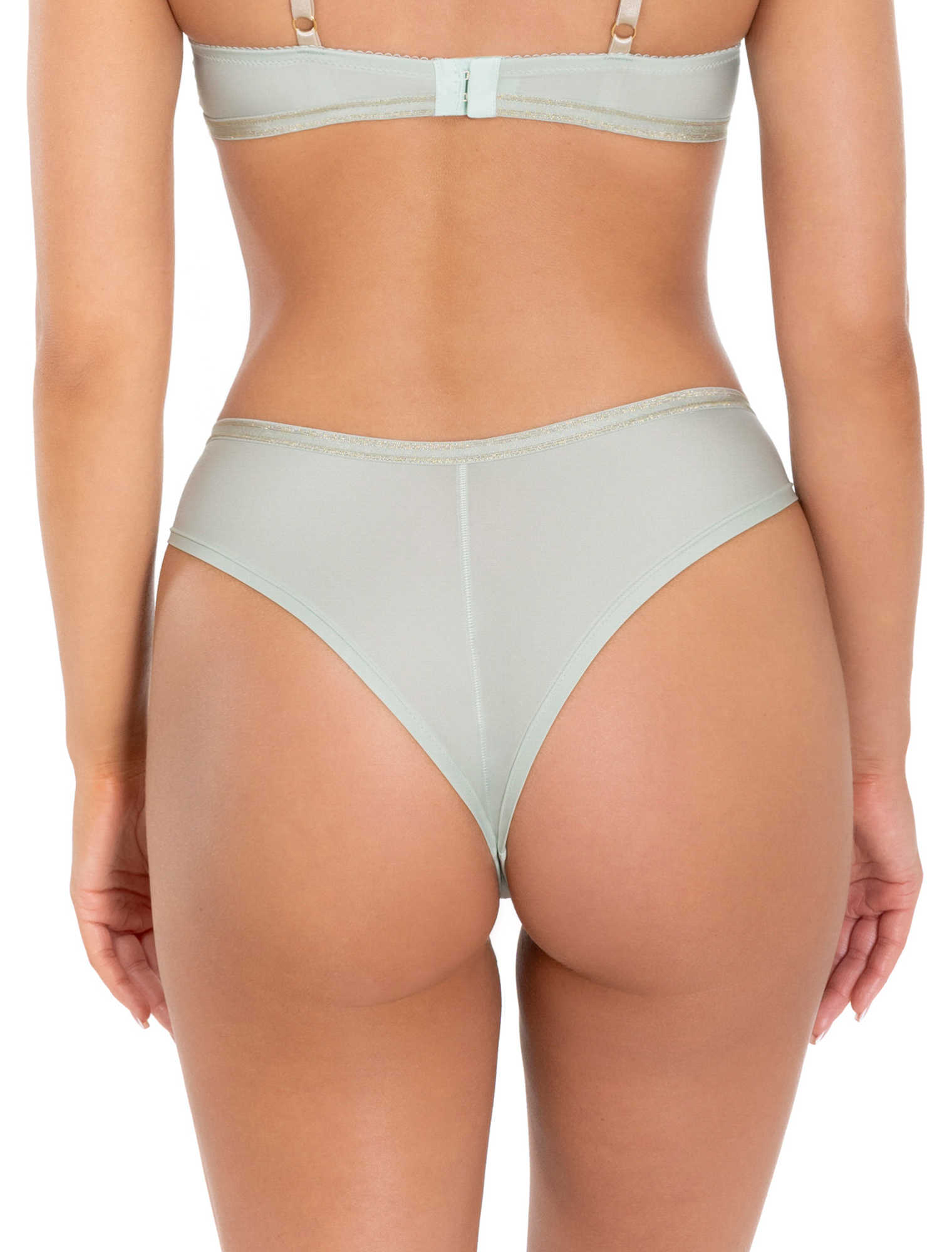 Lauma, Light Green String Panty, On Model Back, 17L61 