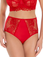 Lauma, Red High Waist Panty, On Model Front, 38L53