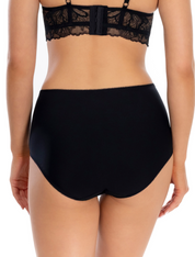 Lauma, Black High Waist Panty, On Model Back, 38L53