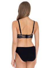 Lauma, Black, Lace Lingerie Set, On Model, Back, 42L30, 42L52