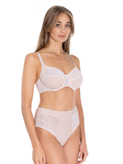Lauma, Beige Lace Lingerie Set, On Model Front, 43L53, 43L20