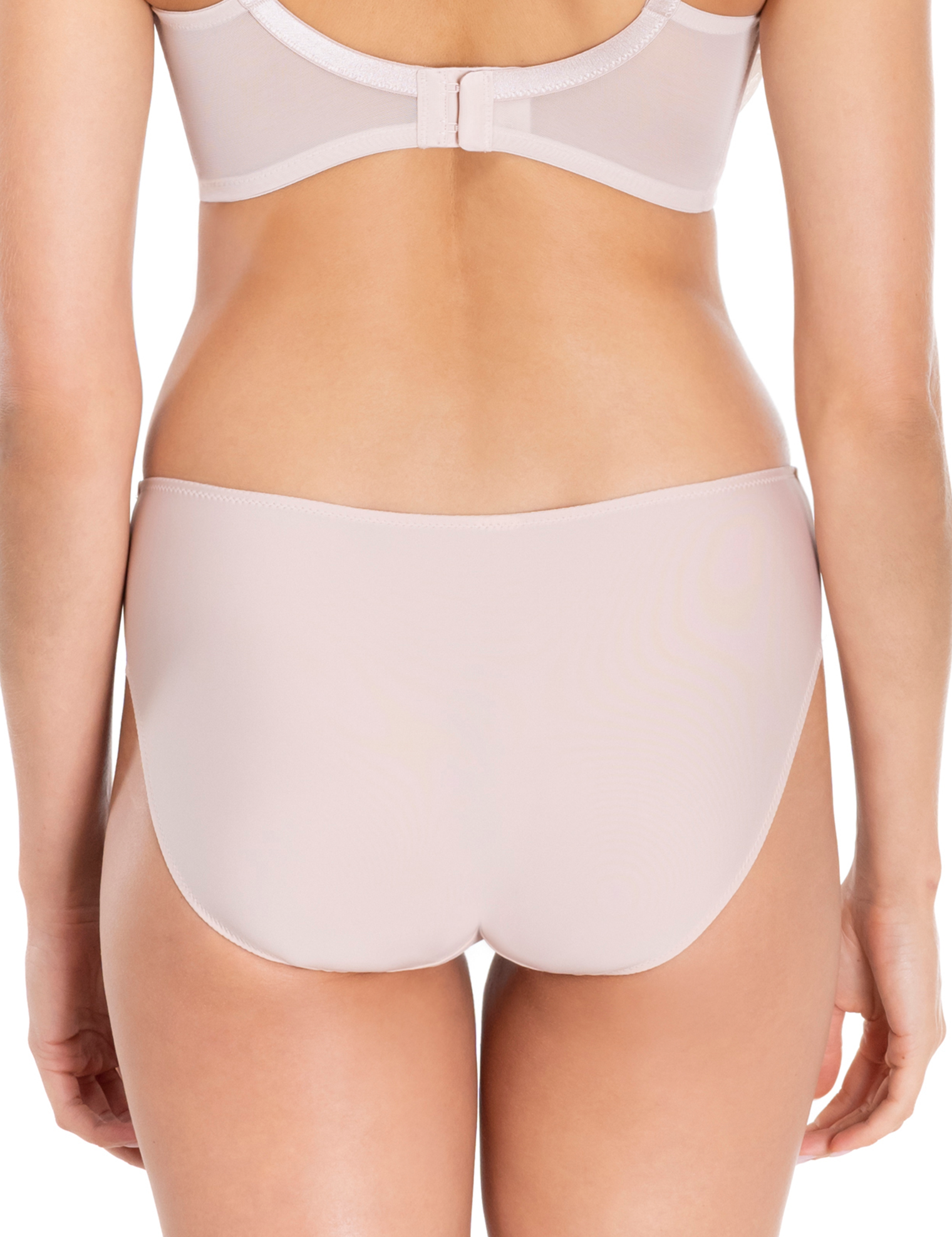 Lauma, Beige, Lace, Mid Waist panty, On Model Back, 43L52