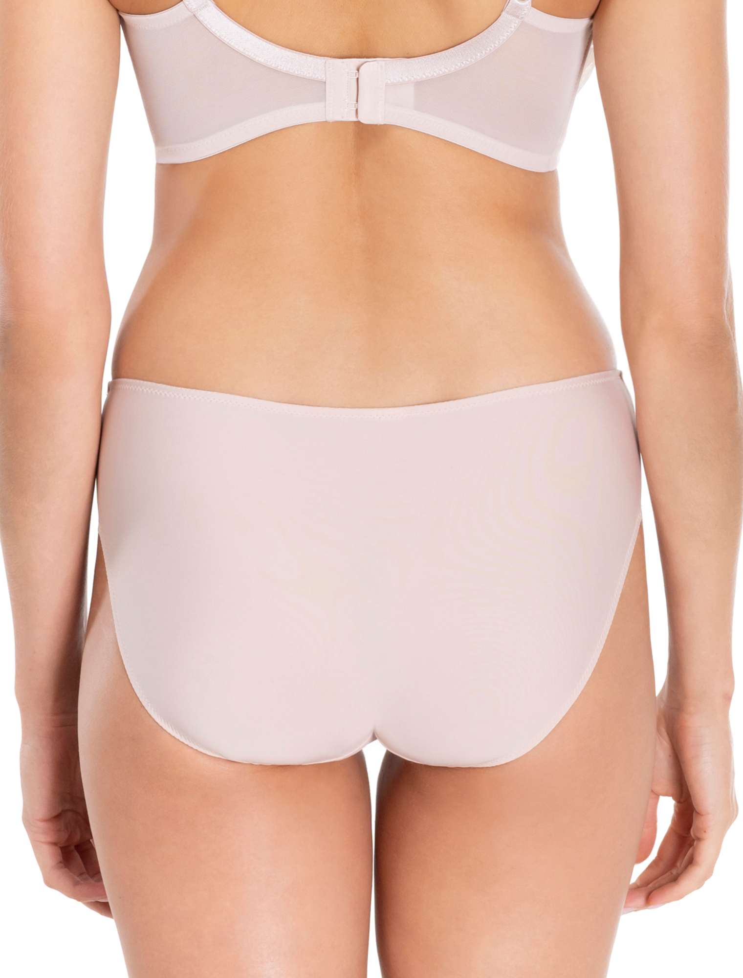 Lauma, Beige, Lace, Mid Waist panty, On Model Back, 43L52
