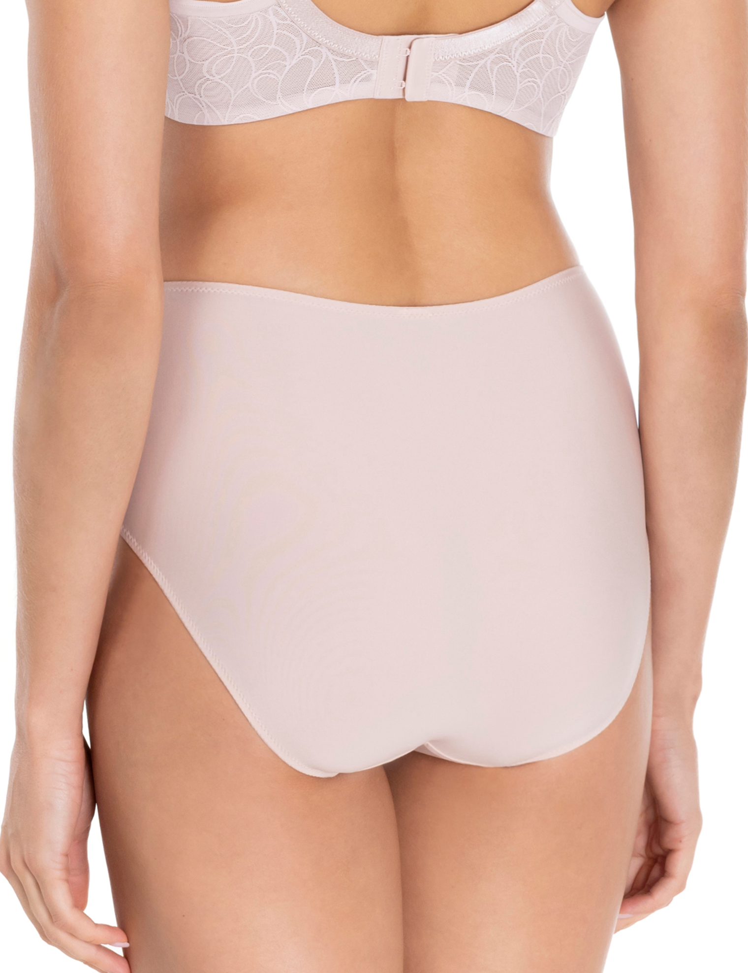 Lauma, Beige Lace High Waist Panty, On Model Back, 43L53