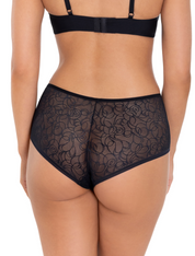 Lauma, Black Lace Shorts, On Model Black, 43L70