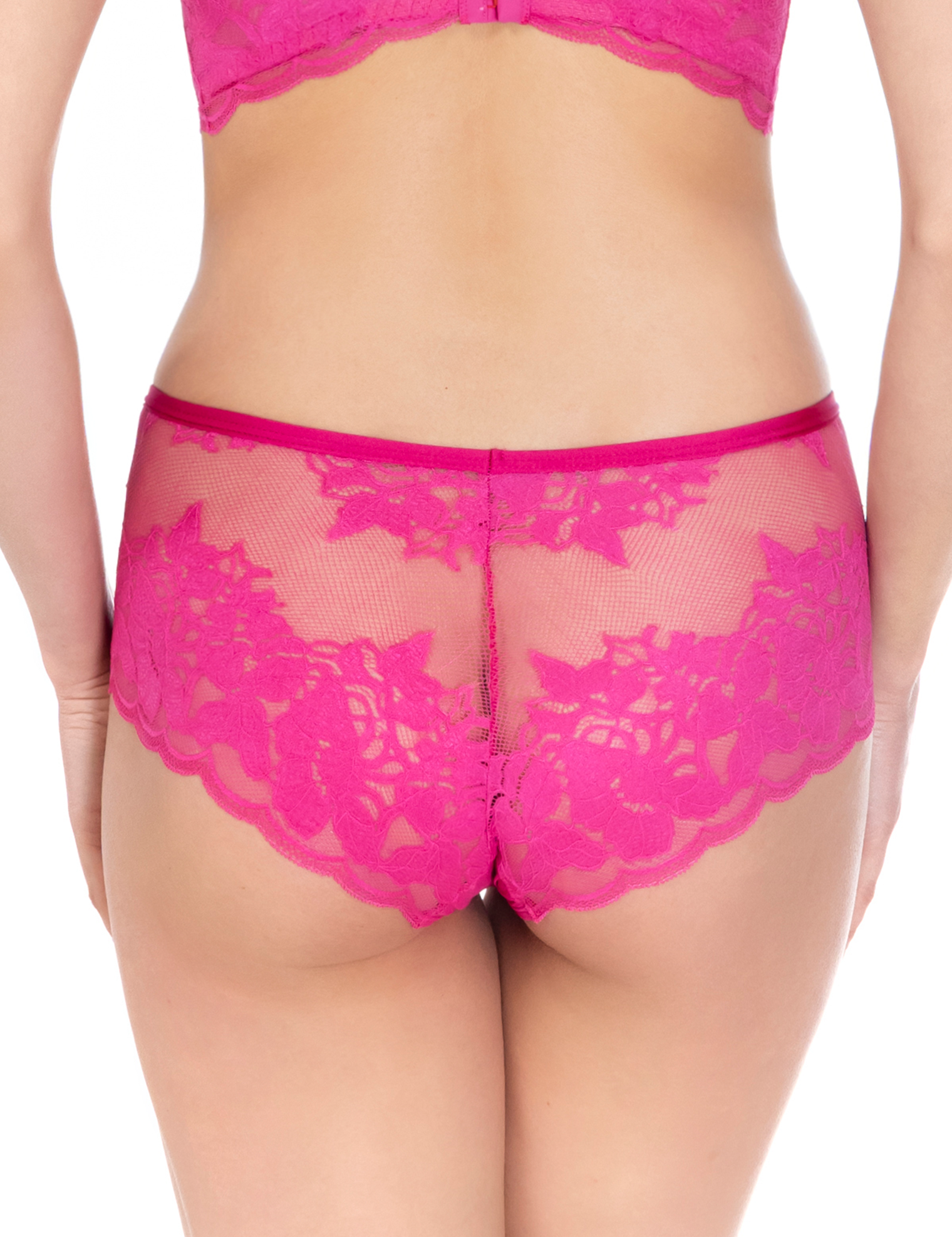 Lauma, Pink Lace Shorts, On Model Back, 44K70