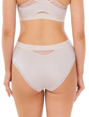 Lauma, Beige Midi Waist Panties, On Model, Back, 44L52