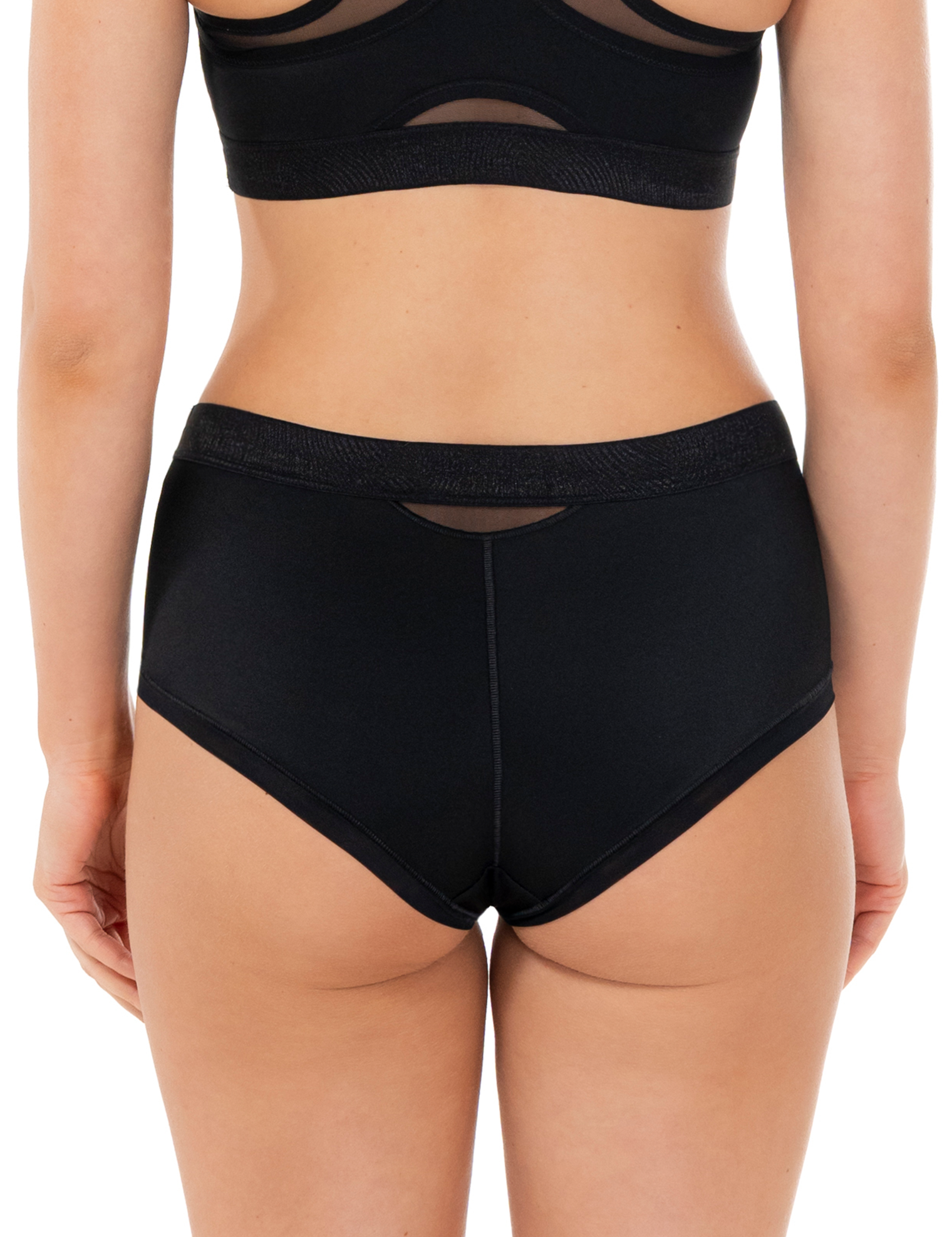 Lauma, Black Shorts Panties, On Model, Back, 44L70