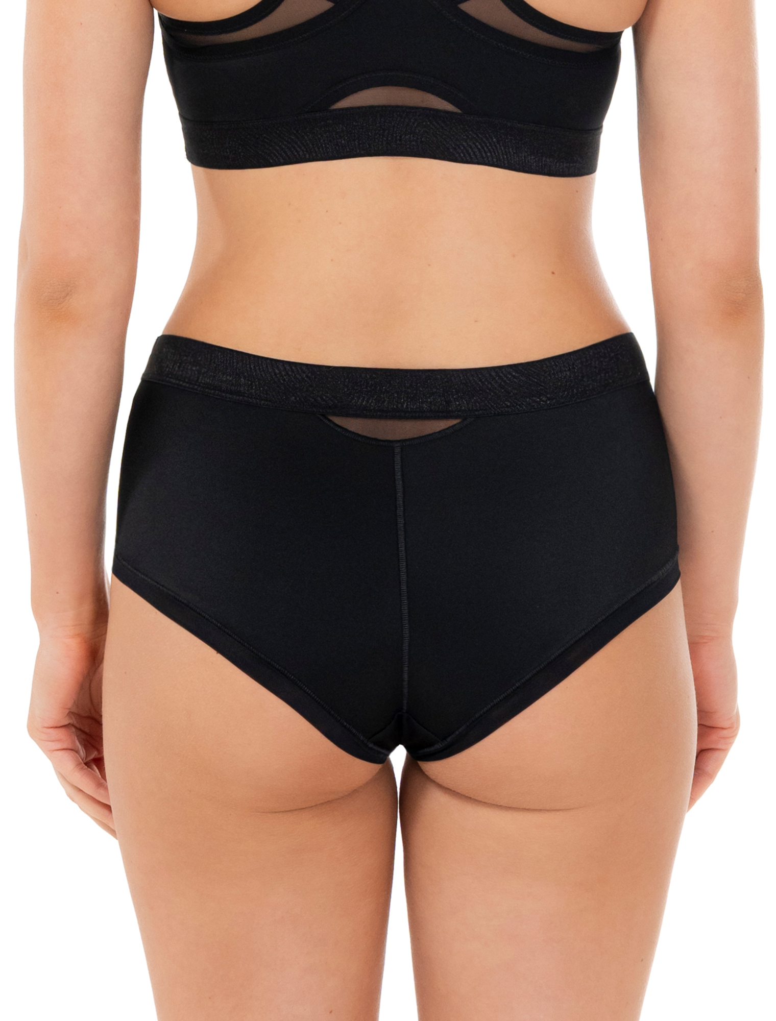 Lauma, Black Shorts Panties, On Model, Back, 44L70