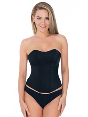 Lauma, Black Corset , On Model, Front, 44L85