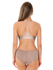 Lauma Lingerie, Beige, Lingerie Set, With Lace, On Model Back, 48L35, 48L70