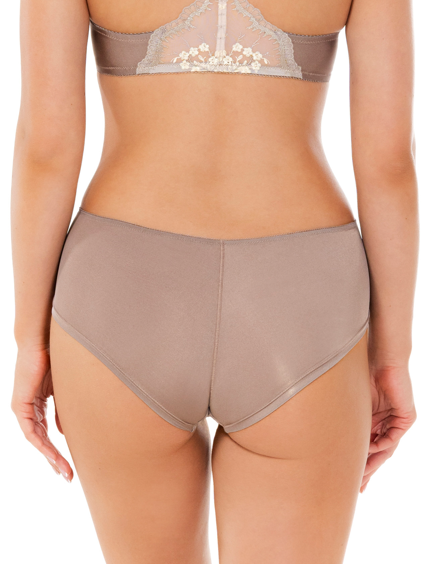 Lauma Lingerie, Shorts Panty, With Lace, On Model Back, 48L70