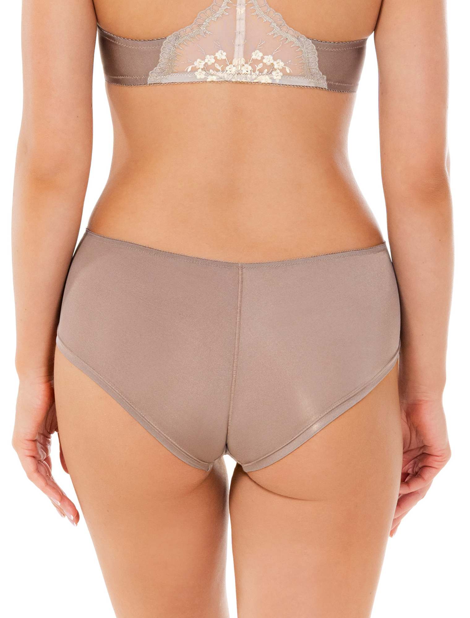 Lauma Lingerie, Shorts Panty, With Lace, On Model Back, 48L70