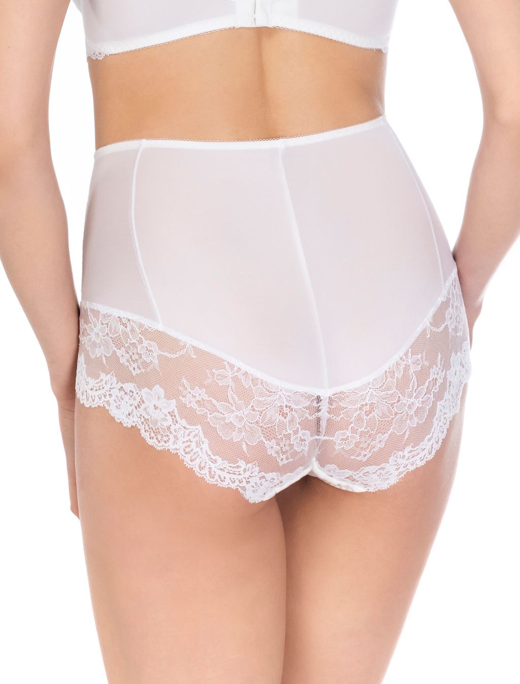Lauma, Ivory High Waist Panties, On Model Back, 53K51