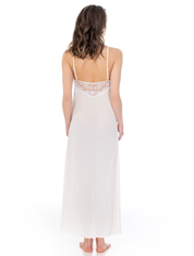 Lauma, Ivory Long Night Dress, On Model Back, 53K91