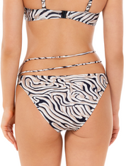Lauma, White Bikini Bottom,  On Model, Back, 54L53