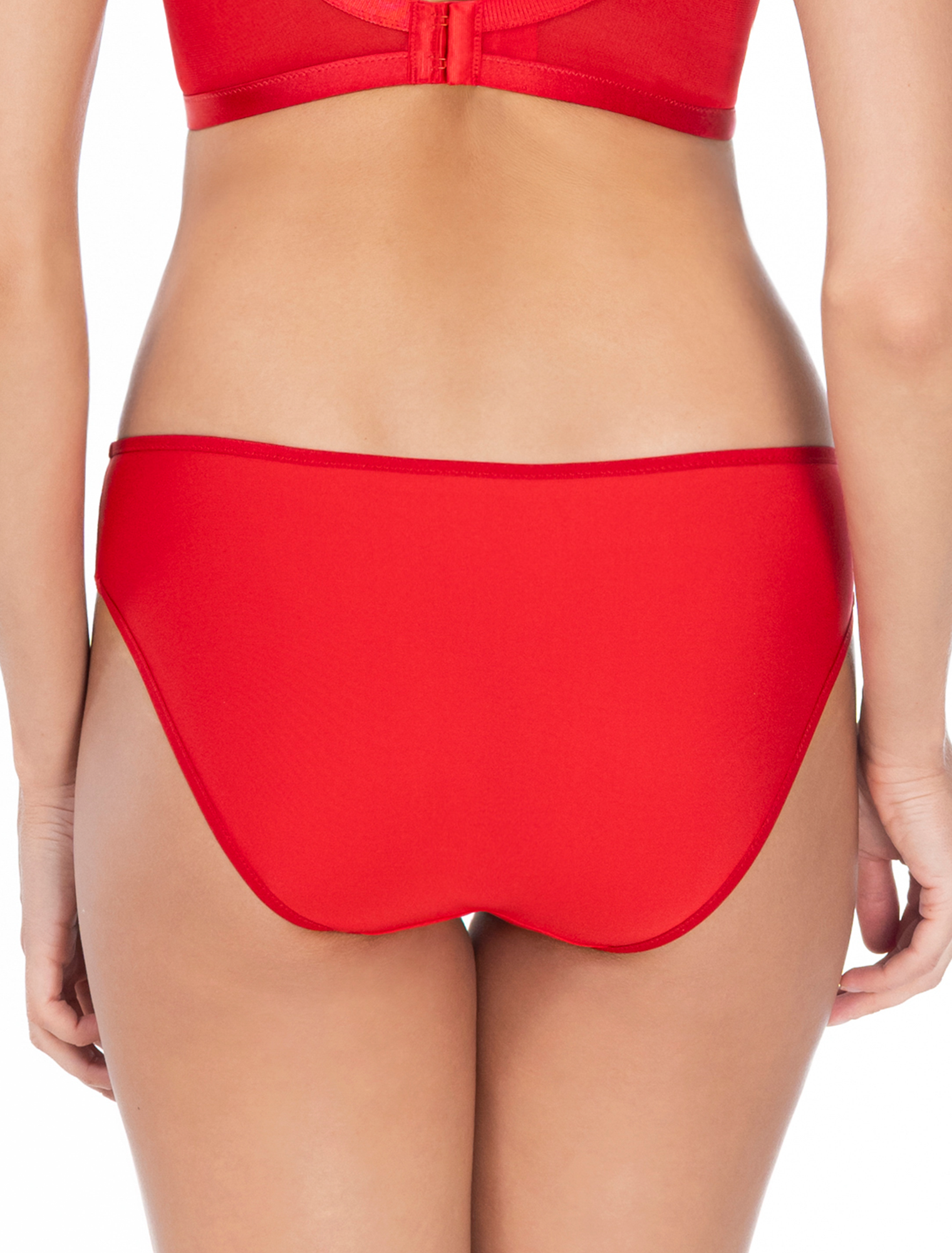 Lauma, Red Lace, Panty, on Model, Back, 57L50