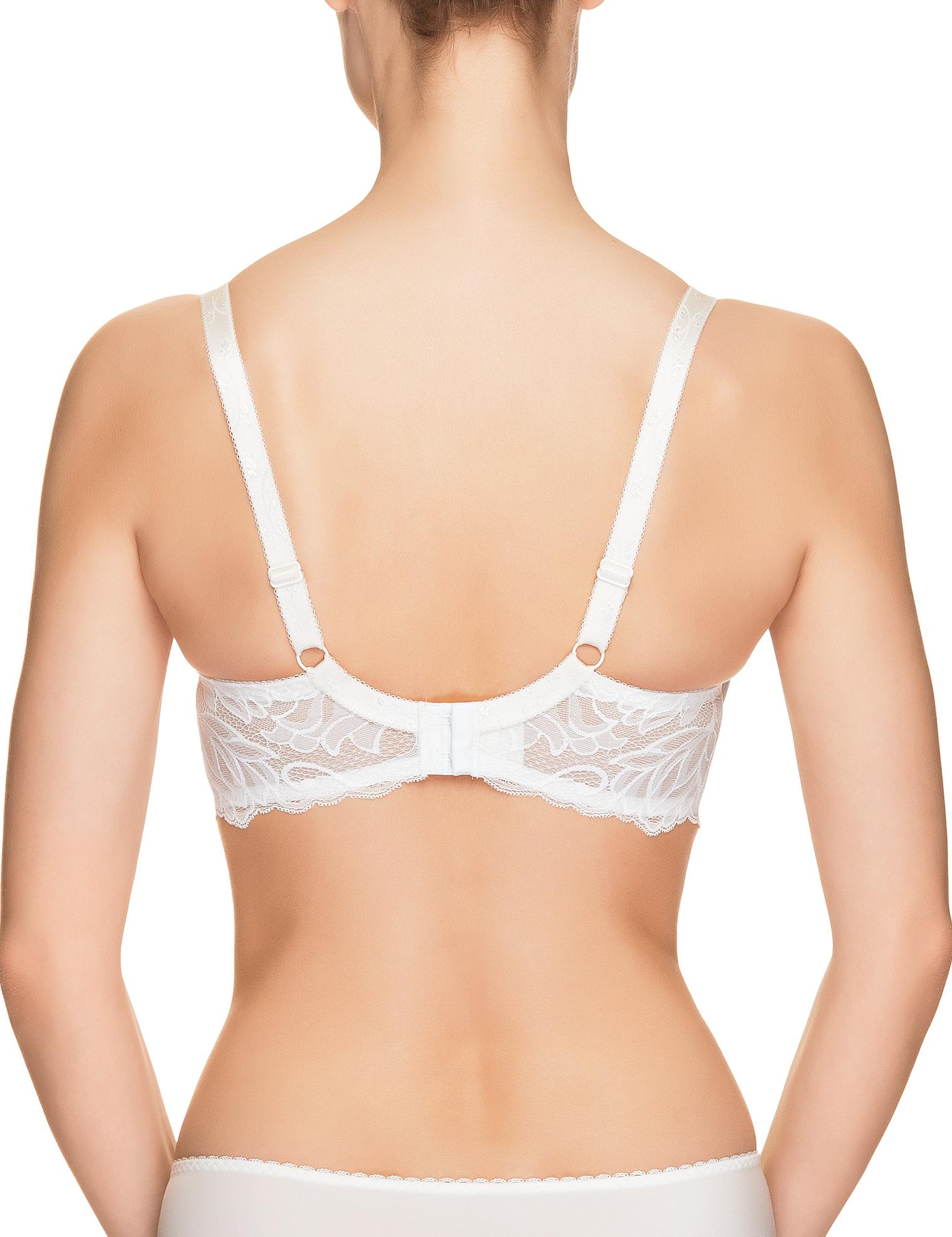 Lauma, Ivory Half-padded Bra, On Model Back, 58H40