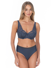 Lauma, Gray Lingerie Set, On Model Front, 58K30, 58K55