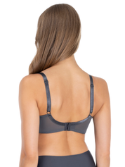 Lauma Lingerie, Gray Lace Bra, On Model Back, 58K40
