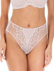 Lauma, Beige Hi-cut Panties, On Model Front, 58K50