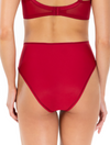Lauma, Red Hi-cut Panties, On Model Back, 58K50