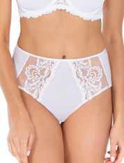 Lauma, White High Waist Panties, On Model Front, 58K51