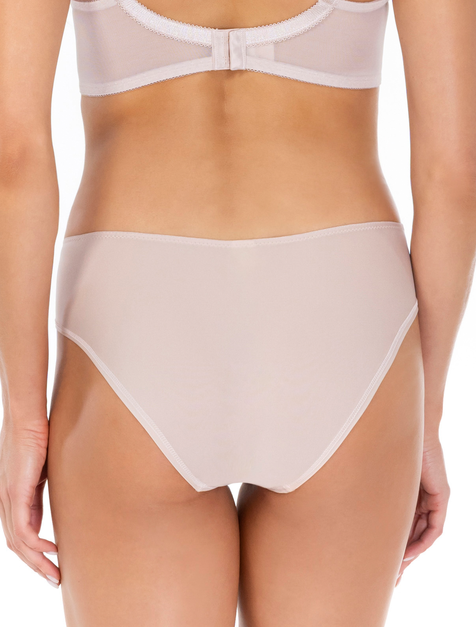 Lauma, Beige Mid Waist Panties, On Model Back, 58K52