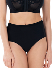Lauma, Black, High Waist Panties, On Model, Front, 58K54