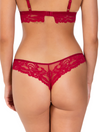 Lauma, Red Lace String Panties, On Model Back, 58K60