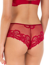 Lauma, Red Lace Shorts Panties, On Model Back, 58K70