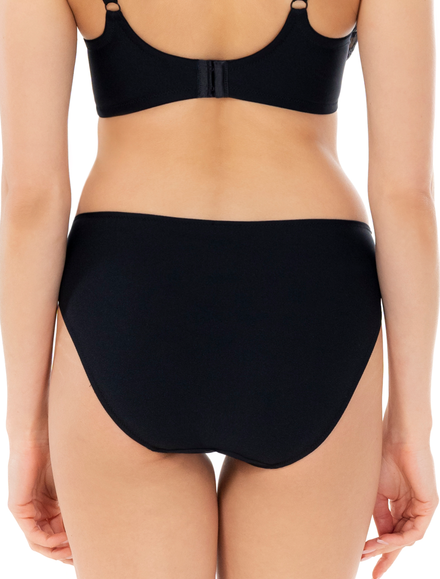 Lauma,Black, Lace Panties, On Model, Back, 58L50