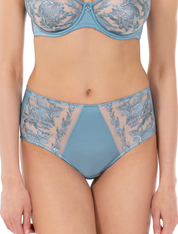 Lauma, Blue, Lace, Panties, On Model, Front, 58L51