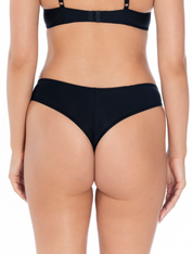 Lauma, Black, Lace String Panties, On Model, Back, 58L60