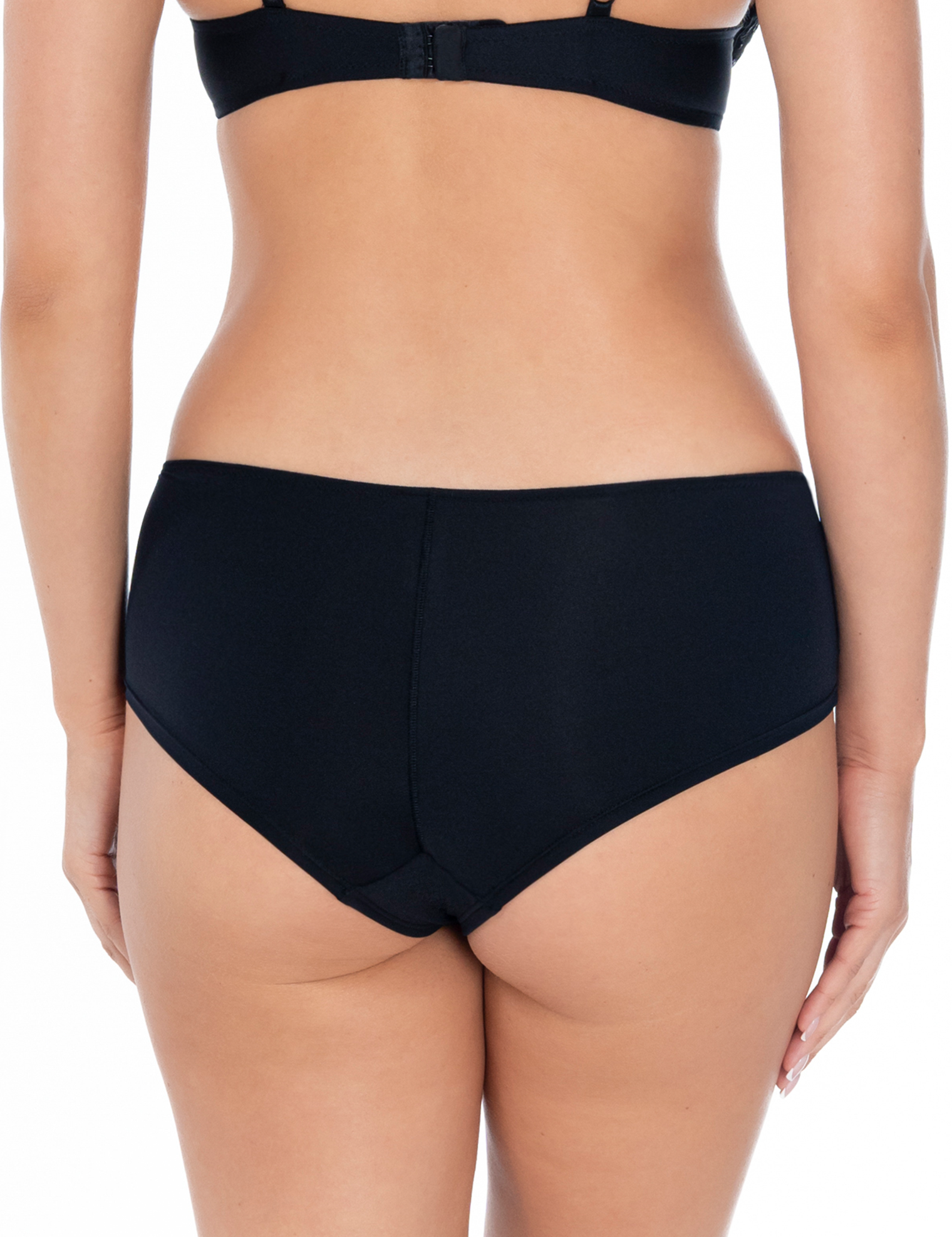 Lauma, Black, Lace Shorts Panties, On Model, Back, 58L70