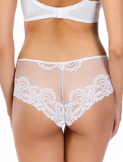 Lauma, White Lace Shorts Panties, On Model Back, 58K70