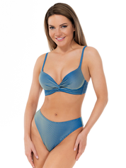 Lauma, Blue Bikini Set, On Model, Front, 64L60, 64L35