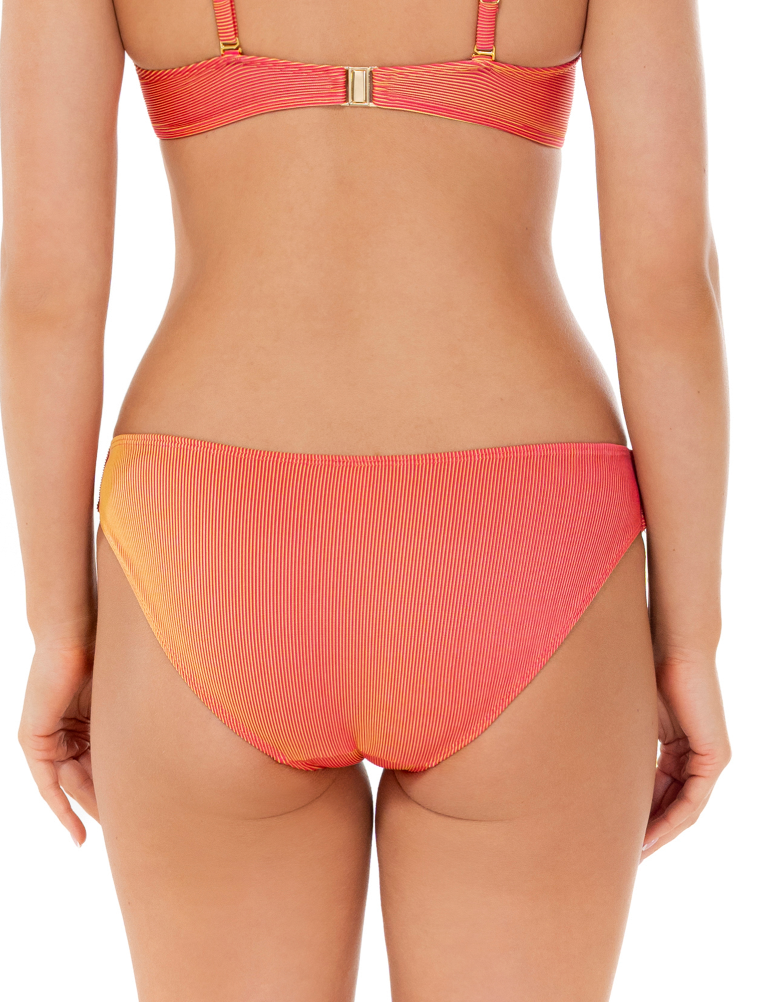 Lauma, Orange Bikini Botom, On Model, Back, 64L52